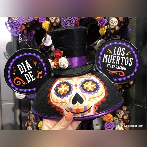 Disney Dia de Los Muertos Skull Ear Hat - Picture 2 of 5